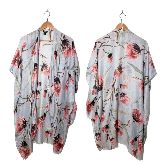 Modena Light Weight Floral Kimono - Picture 1 of 9